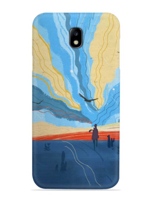 Minimal Abstract Landscape Snap Case for Samsung Galaxy J7 (2017)