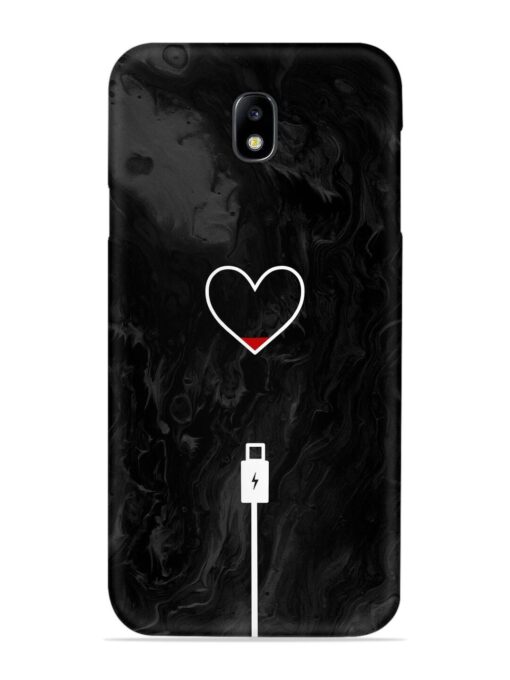 Heart Charging Vector Snap Case for Samsung Galaxy J7 (2017) Zapvi