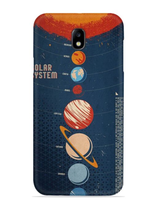 Solar System Vector Snap Case for Samsung Galaxy J7 (2017) Zapvi