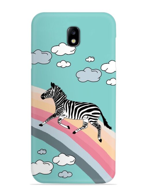 Running Zebra Snap Case for Samsung Galaxy J7 (2017) Zapvi