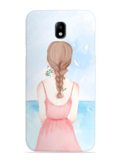 Watercolor Girl Vector Snap Case for Samsung Galaxy J7 (2017)