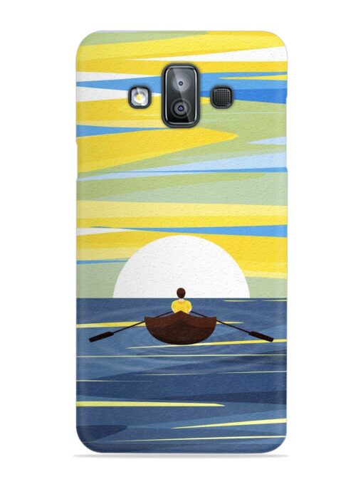 Rowing Person Ferry Paddle Snap Case for Samsung Galaxy J7 Duo