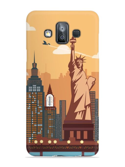 New York Statue Of Liberty Architectural Scenery Snap Case for Samsung Galaxy J7 Duo