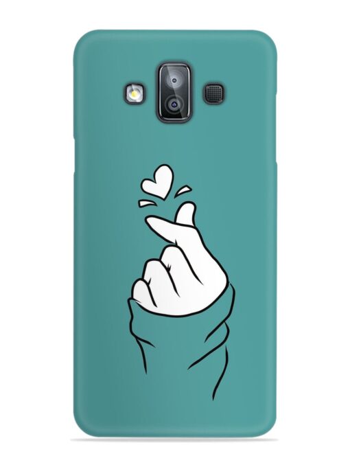 Korean Heart Sign Art Snap Case for Samsung Galaxy J7 Duo