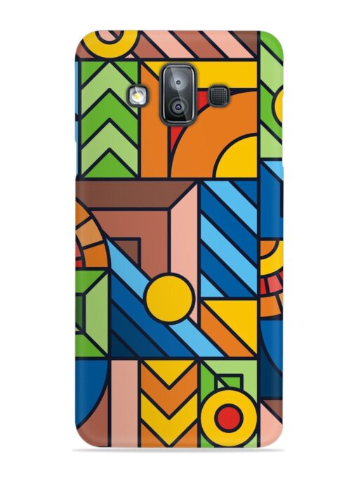 Colorful Geometric Snap Case for Samsung Galaxy J7 Duo Zapvi