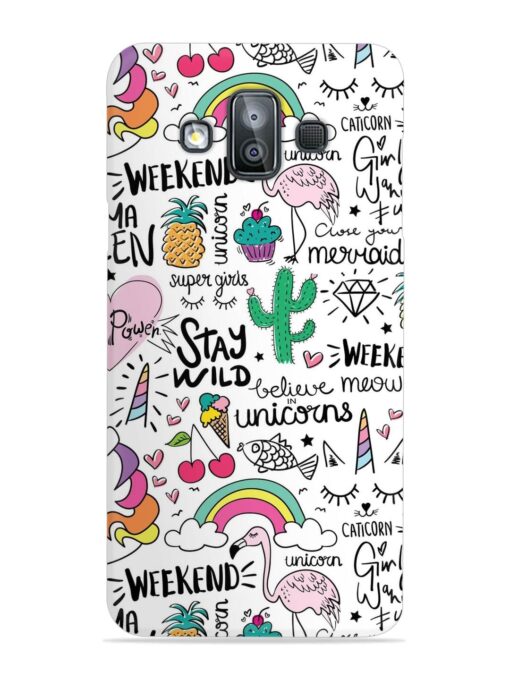 Unicorn Ice Cream Snap Case for Samsung Galaxy J7 Duo Zapvi