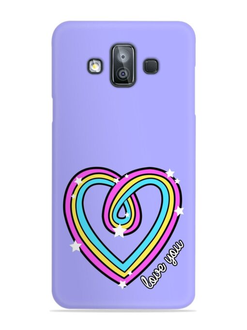 Colorful Rainbow Heart Snap Case for Samsung Galaxy J7 Duo Zapvi