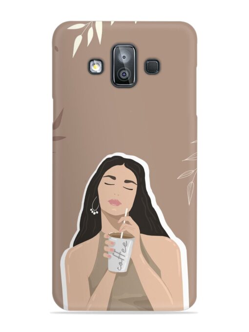 Girl With Coffee Snap Case for Samsung Galaxy J7 Duo