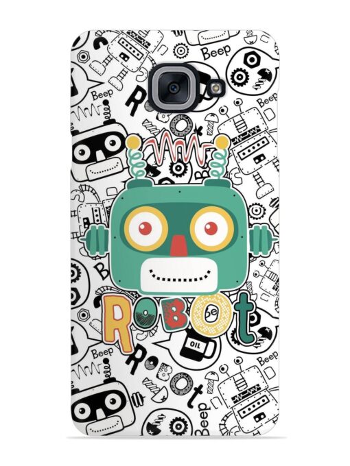 Robot Modern Seamless Pattern Snap Case for Samsung Galaxy J7 Max Zapvi