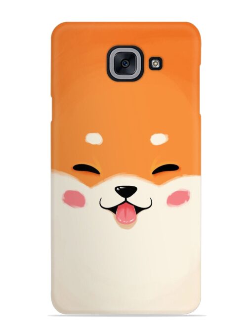 Cute Dog Face Vector Snap Case for Samsung Galaxy J7 Max Zapvi