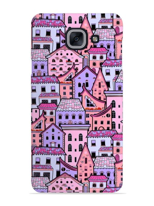 Seamless Pattern Houses Snap Case for Samsung Galaxy J7 Max Zapvi