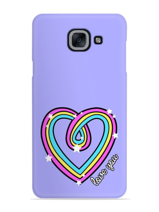 Colorful Rainbow Heart Snap Case for Samsung Galaxy J7 Max