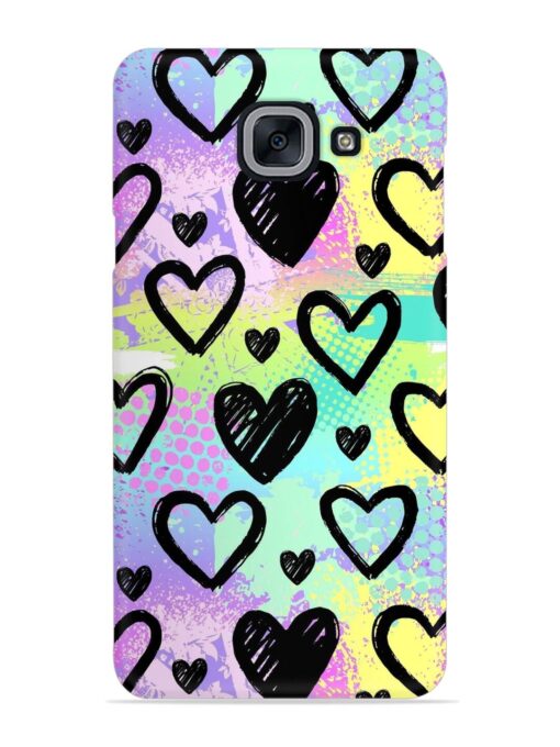 Bright Pattern Hearts Snap Case for Samsung Galaxy J7 Max Zapvi