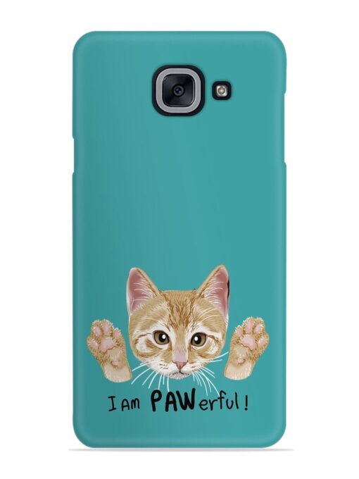 Typography Slogan Cat Snap Case for Samsung Galaxy J7 Max Zapvi