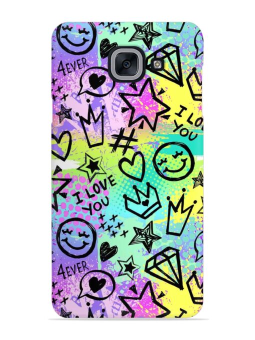 Bright Seamless Pattern Snap Case for Samsung Galaxy J7 Max Zapvi