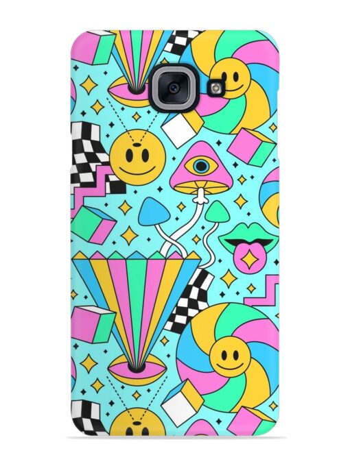 Trippy Rainbow 60S Snap Case for Samsung Galaxy J7 Max Zapvi