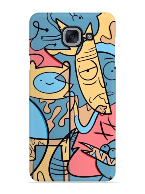 Silly Face Doodle Snap Case for Samsung Galaxy J7 Max Zapvi