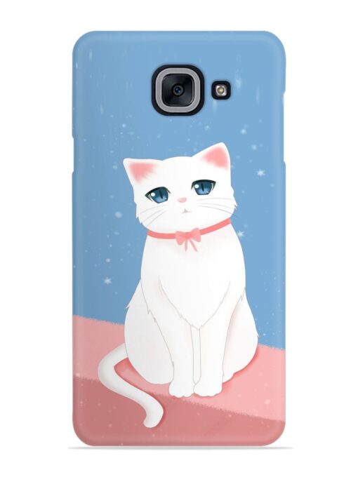 Cute White Cat Snap Case for Samsung Galaxy J7 Max Zapvi