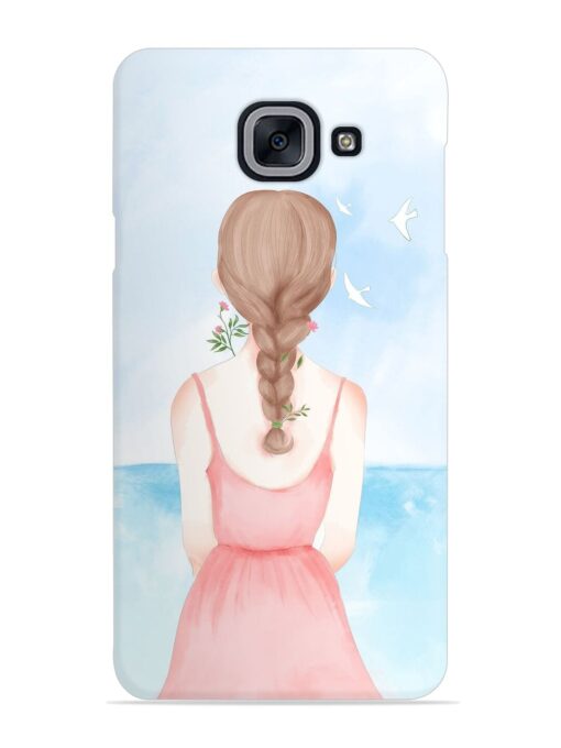 Watercolor Girl Vector Snap Case for Samsung Galaxy J7 Max Zapvi