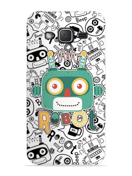 Robot Modern Seamless Pattern Snap Case for Samsung Galaxy J7 Nxt