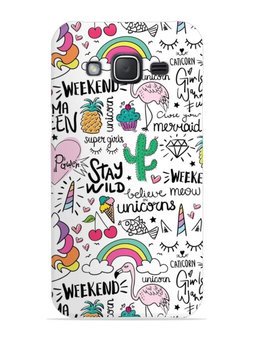 Unicorn Ice Cream Snap Case for Samsung Galaxy J7 Nxt Zapvi