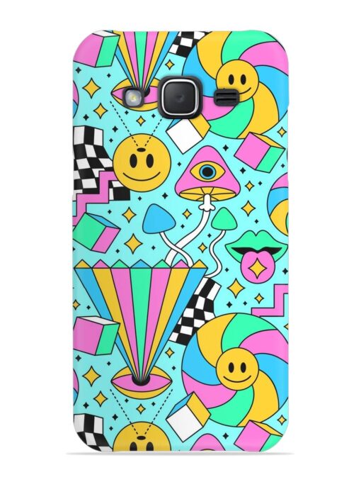 Trippy Rainbow 60S Snap Case for Samsung Galaxy J7 Nxt