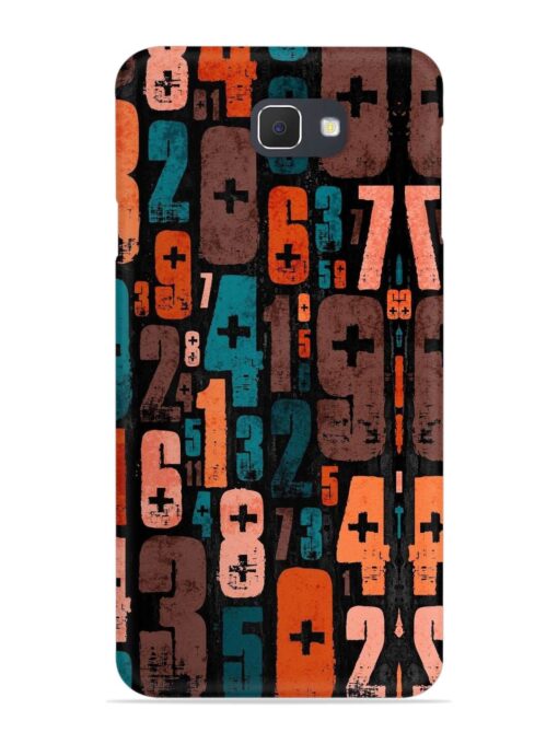 0 To 9 Art Snap Case for Samsung Galaxy J7 Prime Zapvi