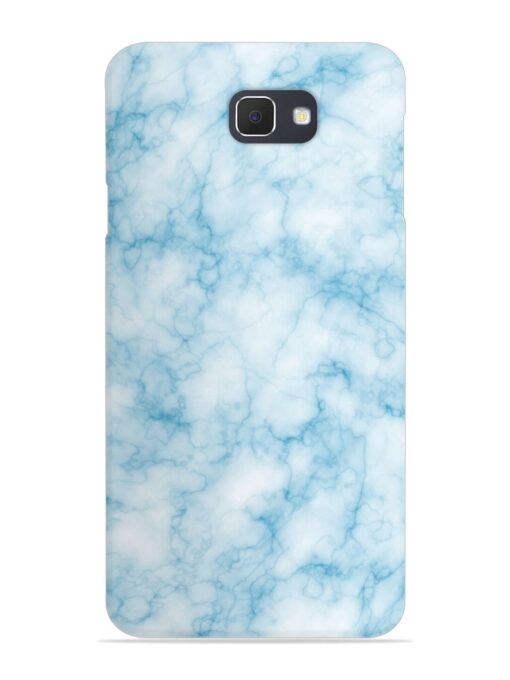 Blue White Natural Marble Snap Case for Samsung Galaxy J7 Prime