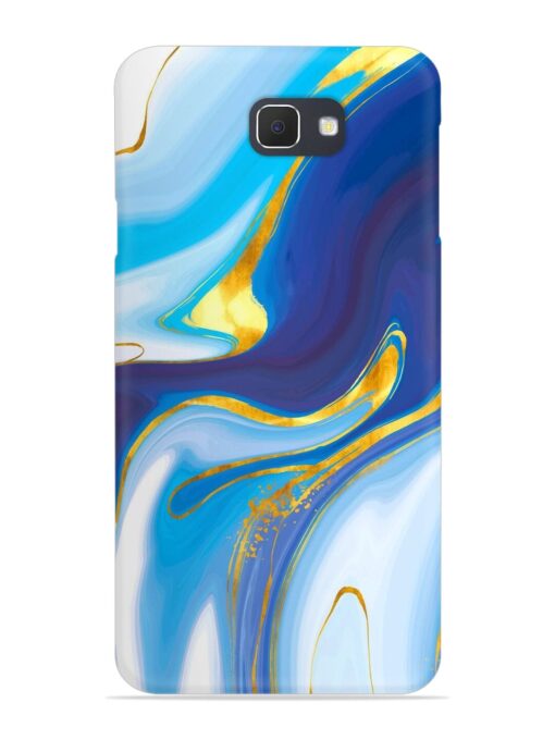 Watercolor Background With Golden Foil Snap Case for Samsung Galaxy J7 Prime Zapvi