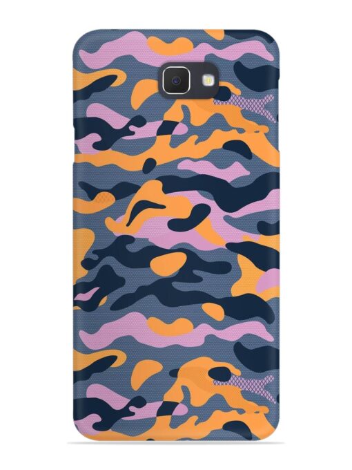 Camouflage Army Military English Orange Art Snap Case for Samsung Galaxy J7 Prime Zapvi