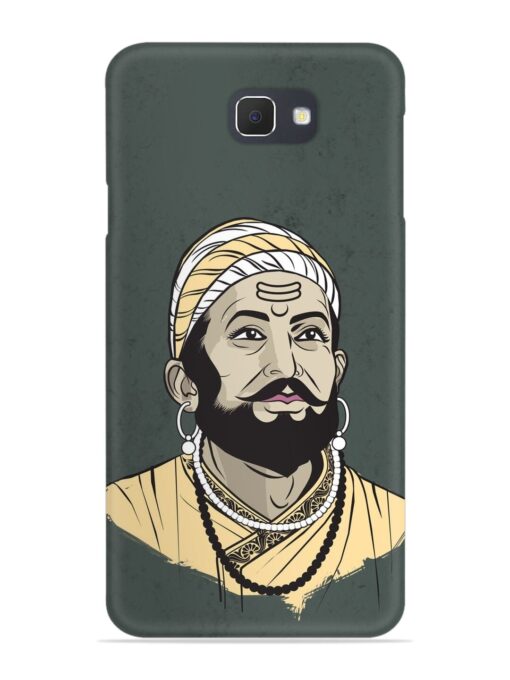 Shivaji Maharaj Vector Art Snap Case for Samsung Galaxy J7 Prime