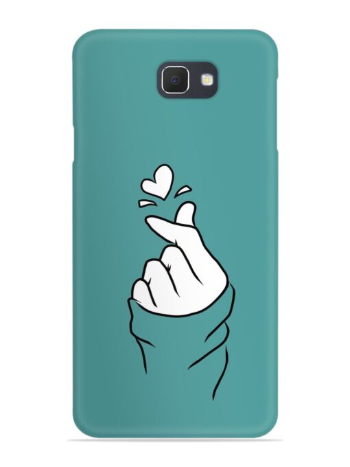 Korean Heart Sign Art Snap Case for Samsung Galaxy J7 Prime Zapvi