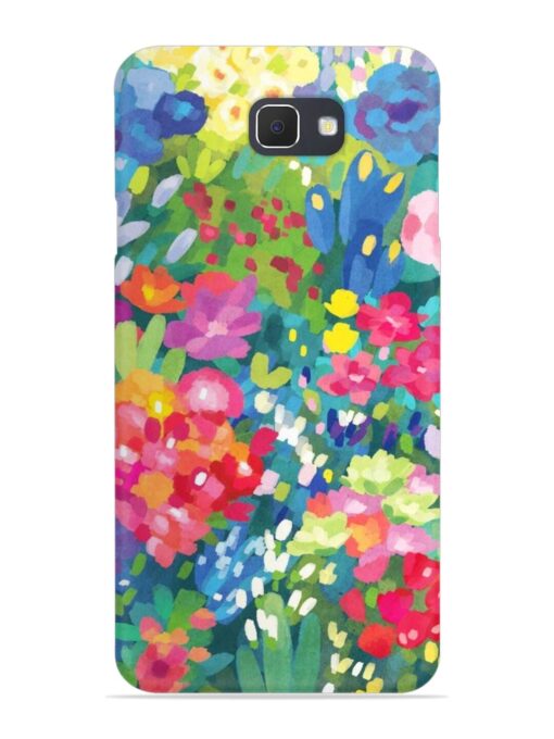 Watercolor Flower Art Snap Case for Samsung Galaxy J7 Prime