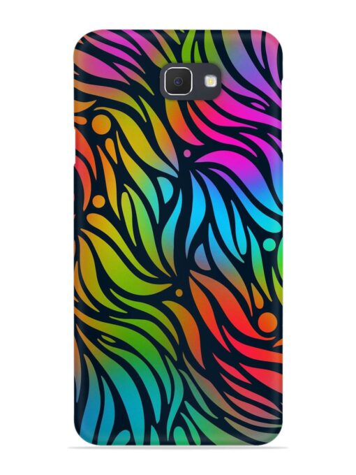 Abstract Leaf Design Snap Case for Samsung Galaxy J7 Prime Zapvi