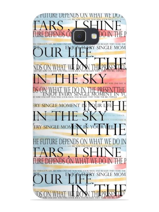 Seamless Slogans Pattern Snap Case for Samsung Galaxy J7 Prime Zapvi