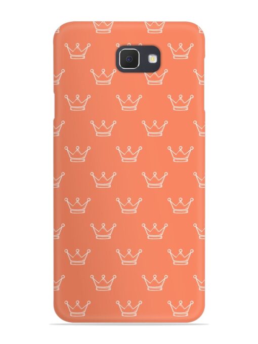 Hand Drawn Crown Snap Case for Samsung Galaxy J7 Prime