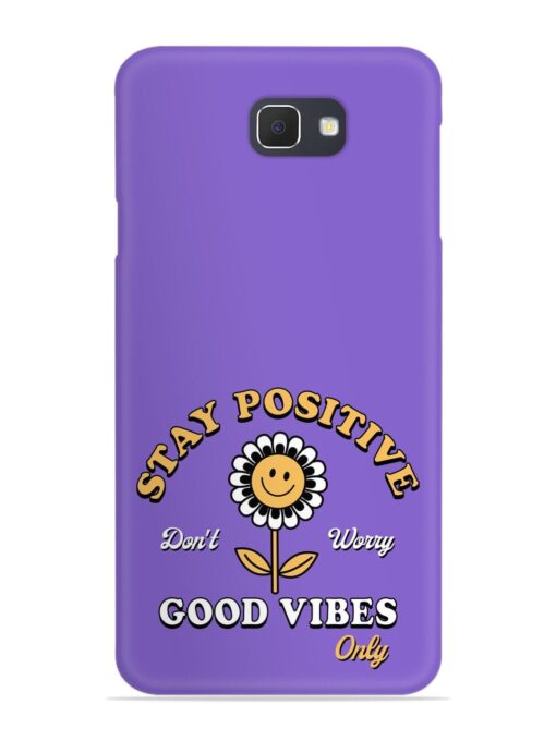 Retro Positive Flower Snap Case for Samsung Galaxy J7 Prime