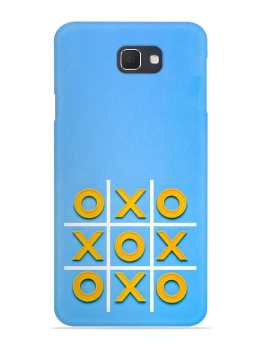 Yellow Plastic Crosses Snap Case for Samsung Galaxy J7 Prime