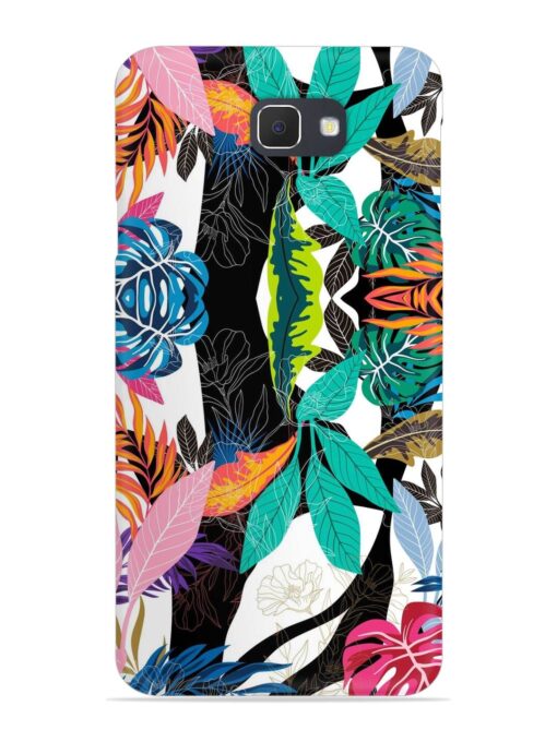 Floral Pattern Bright Snap Case for Samsung Galaxy J7 Prime