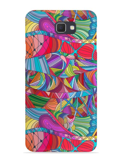 Seamless Patterns Hand Drawn Snap Case for Samsung Galaxy J7 Prime