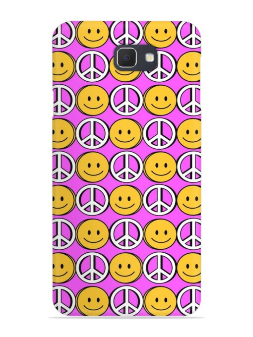 Smiley Face Peace Snap Case for Samsung Galaxy J7 Prime