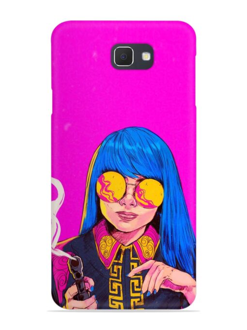 Aesthetic Anime Girl Snap Case for Samsung Galaxy J7 Prime Zapvi