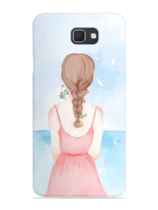 Watercolor Girl Vector Snap Case for Samsung Galaxy J7 Prime Zapvi