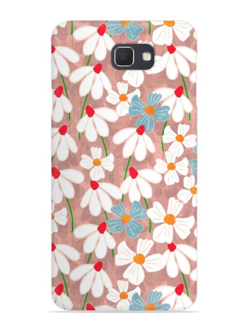 Abstract Petal Flowers Snap Case for Samsung Galaxy J7 Prime 2