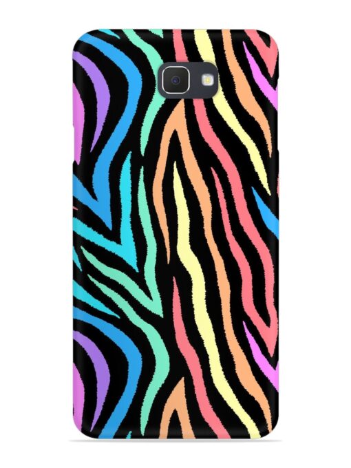 Colorful Abstract Zebra Snap Case for Samsung Galaxy J7 Prime 2