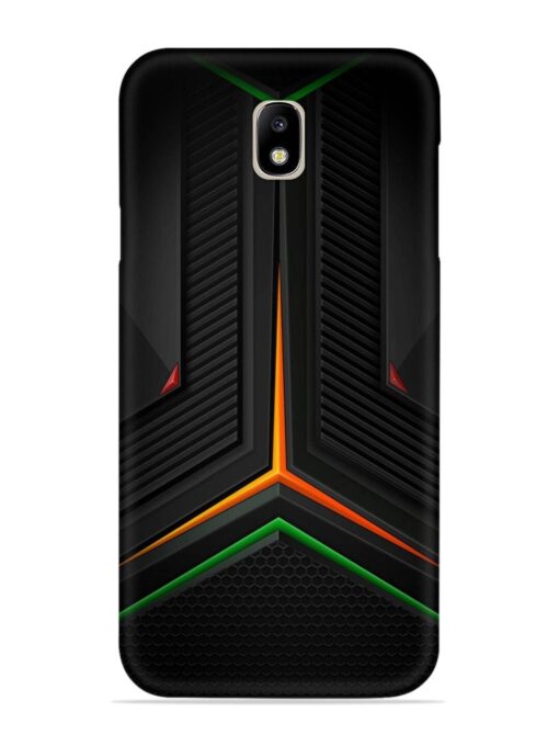 Orange Triangle Light Snap Case for Samsung Galaxy J7 Pro Zapvi