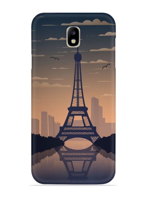 France Paris Eiffel Tower Gradient Snap Case for Samsung Galaxy J7 Pro Zapvi