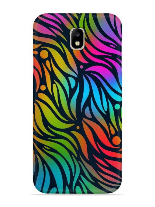 Abstract Leaf Design Snap Case for Samsung Galaxy J7 Pro Zapvi