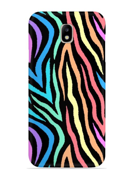 Colorful Abstract Zebra Snap Case for Samsung Galaxy J7 Pro