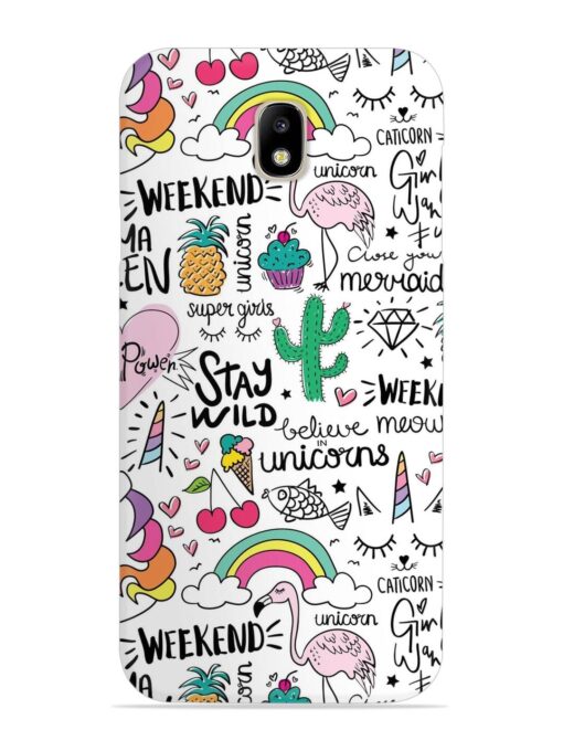 Unicorn Ice Cream Snap Case for Samsung Galaxy J7 Pro